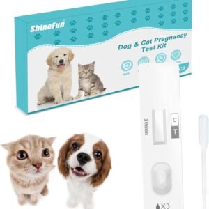 Dog & Cat Pregnancy Test Kit - at-Home Urine Test, 98.8% Accurate with 5-Minute Results, Painless & Needle-Free for Multi-Pet Families (1 PCS)