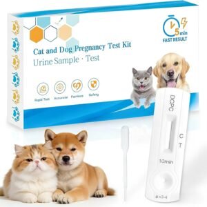 Dog & Cat Urine Pregnancy Test Kit - At-Home Rapid 5-Minute Results, Trusted Reproductive Monitoring, Simple Home Testing Solution for Pet Care