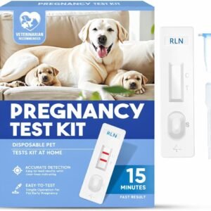 Dog Pregnancy Test Kit, Early Pregnancy Test for Dogs and Cats, Fast and Accurate Home Testing, Results Within 15 Minutes