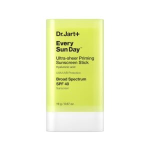 Dr.Jart+ Every Sun Day Invisible Korean Priming Sunscreen Stick SPF 40 with Hyaluronic Acid | Glides Over Makeup | Korean Skincare | Travel Size, 0.67 Ounce