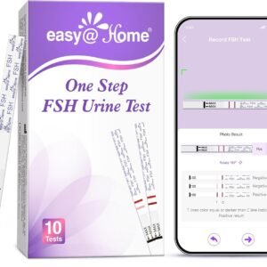 Easy@Home FSH Test Kit: 10 FSH Test Strips for Women – Track Hormone Levels and Support Fertility Planning at Home