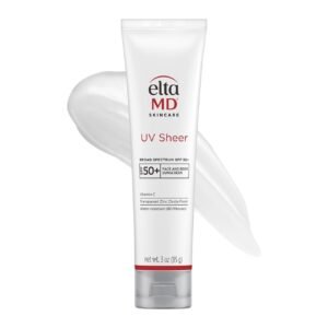 EltaMD UV Sheer Face Sunscreen, SPF 50+ No White Cast Sunscreen for Face and Body, Zinc Oxide Sunscreen Formula