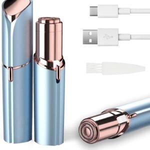 Facial Hair Removal for Women, Electric Painless Facial Hair Remover for Face, Lip, Chin with USB Rechargeable