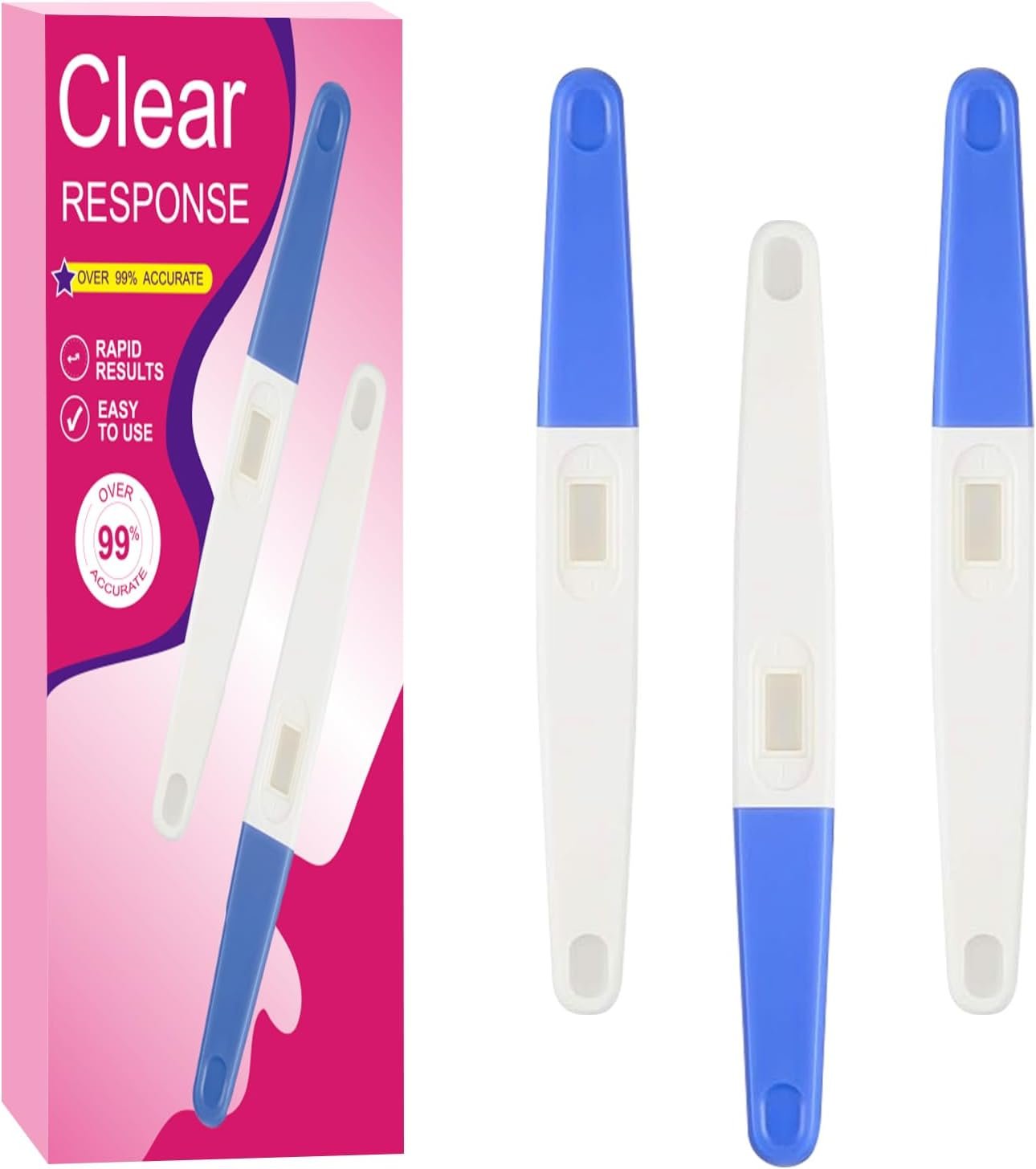 Fake Positive Pregnancy Test Prank - Joke Fake Early Result Pregnancy Test Always Turns Positive for Practical Joke, False Pregancy Test Kit, 3 Pack