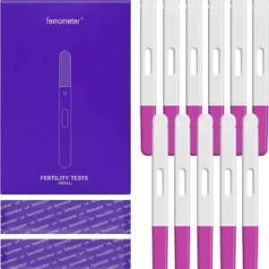 Femometer Ovulation Test Strips Refill for Ivy-103 Only, 20 Pack LH Test Strips for Women, Fertility Test Strips, Powered by femometer Ovulation Tracker App, Over 99% Accurate Result