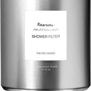 Filterbaby Titanium Shower Filter Pro - IAPMO Certified to NSF 177 Standard,Doctor Developed,Reduce up to 99% Chlorine/Chloramine/Lead/Certain Heavy Metals,Great Water Pressure,Long Lasting,Chrome.
