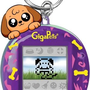 Giga Pets 2-in-1 Interactive Digital Pet Puppy Dog, Collector’s Edition Virtual Pets for Kids, 90’s Gaming Gift for Boys and Girls