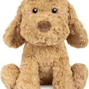 Goldendoodle Poodle Dog Microwavable & Weighted Stuffed Animals -1.5Lbs Unscented Heating Pad for Period Cramps Pain Relief and Anxiety, Cute Golden Doodle Puppy Plush Toy Gifts for Women Girls & Kids