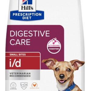 Hill's Prescription Diet i/d Digestive Care Small Bites Dry Dog Food, Chicken, 7 lb. Bag