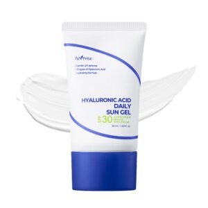 ISNTREE Hyaluronic Acid Daily Sun Gel 50ml, 1.69 fl oz | SPF 30 | Korean Skincare | Moisturizing | No White Cast | Lightweight | Mild Formula | Daily SPF | Korean Sunscreen