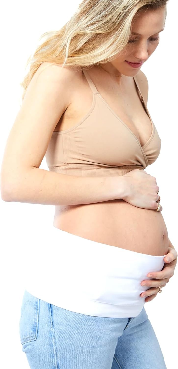 Ingrid & Isabel Bellaband - Seamless Maternity Belly Band for Women - Essential Pregnancy Postpartum Jeans & Pants Extender