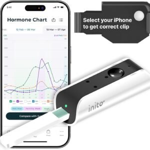 Inito Fertility Monitor & Hormone Tracker for Women | Track and Confirm Ovulation | Measures Estrogen, LH, PdG, FSH | Includes 15 Strips + Free app (Compatible with iPhone 17 Pro)