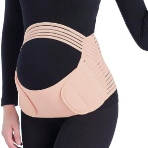 JADE KIT Pregnancy Belt, 3 in 1 Elastic Belly Band for Pregnancy, Maternity Belt Waist Care Binder Brace Prenatal Protector, Pregnancy Belt Belly Support for Pain Relieve, Mothers Day Giftse L