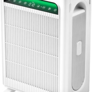 KNKA Air Purifier for Home Bedroom Large Room Up to 1,695 Ft² in 1 Hr, HEPA Air Cleaner with Washable Pre-Filter, AQI Display, ECO Mode, Sleep Mode, Pet Mode for Pets, Dust, Pollen, APH4000