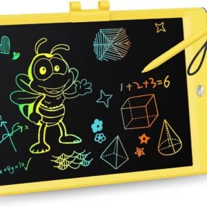 KOKODI LCD Writing Tablet, 10 Inch Colorful Doodle Board Drawing Tablet, Erasable Reusable Electronic Drawing Pads, Educational and Learning Toy for 3-6 Years Old Boy and Girls