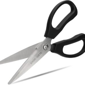 KUNIFU Kitchen Scissors, All Purpose Kitchen Shears, Heavy Duty Come Apart Scissors Gadgets Utensils - Black