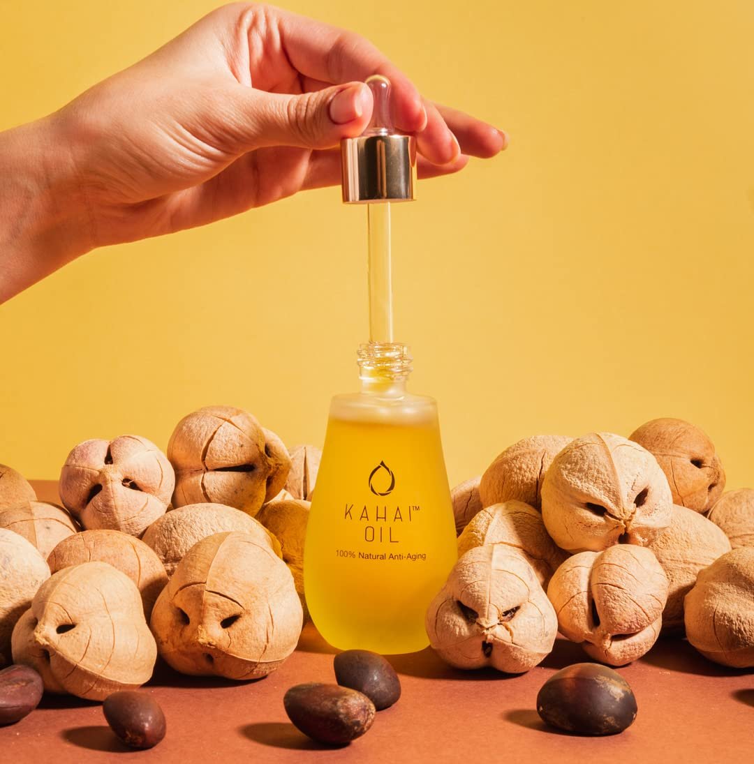 Kahai Oil Natural Anti Aging Face & Body Oil 100% Pure Cacay Cold Pressed Reduce Wrinkles & Fine Lines, Firms Skin, Elasticity Deep Hydration For Face, Neck, Decollete, Hands, Hair All Skin Types 30ml - Image 2