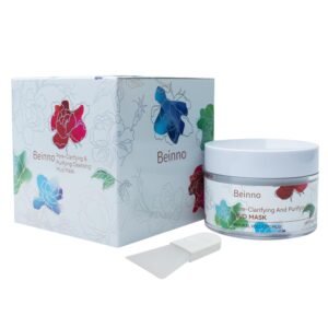 Kaolin Clay & Volcanic Mud Face Mask for Cleansing - Pore Clearing Clay Mask to Deeply Clean Spots, Blackheads, and Moisturizing and Hydrating, 50g