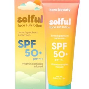 Kara Beauty SOLFUL Face Sun Lotion SPF 50+ PA++++ Korean Moisurizing Facial Sunscreen, No White Cast 1.7oz