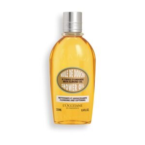 L'OCCITANE Cleansing & Softening Almond Shower Oil, Body Wash & Shaving Base Purifies & Smooths Without Drying Skin, Milky Lather, Nourishing Skincare