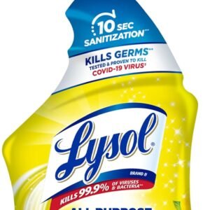Lysol All Purpose Cleaner Spray, Multi-Purpose Disinfecting Spray, Kitchen & Bathroom Cleaner, Lemon Breeze Scent, 32 Fl Oz