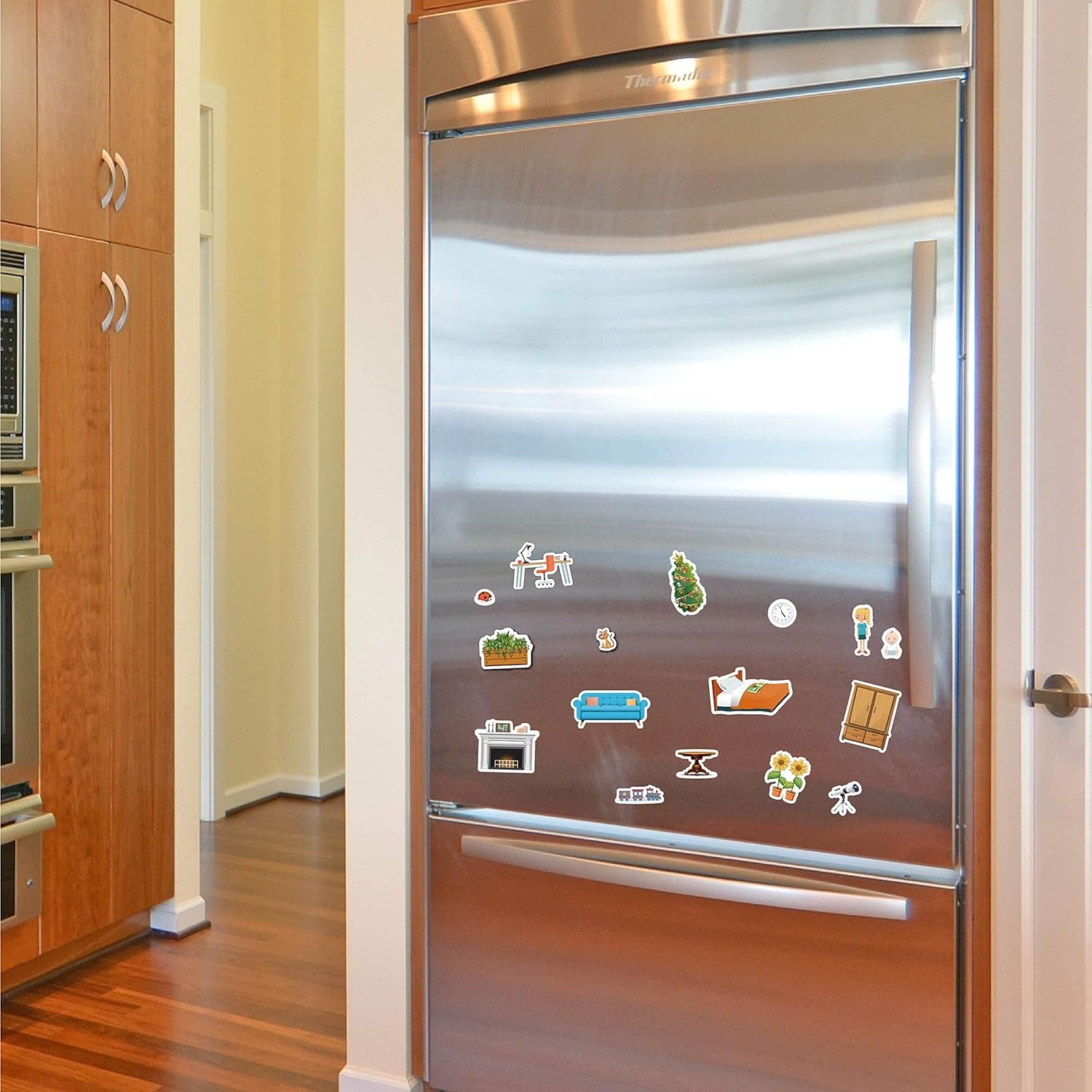 Magnetic Portable Playboard Doll House Family Magnets Learning Travel Toy (65 Pcs) - Image 2