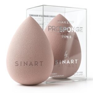 Makeup Sponge, Beauty Makeup Foundation Blender, For Liquid, Cream, & Powder Products, Original Premium PROsponge, Vegan, Cruelty & Latex-Free (BEIGE)