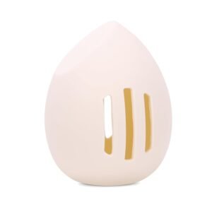 Makeup Sponge Holder, Cosmetic Travel Cases, Beauty Blender Storage, Durable Silicone Organizer for Wet or Dry Makeup Sponges, Space-Saving, Easy to Clean (white)