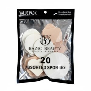 Makeup Sponge Set - 2 Pack 20 Pcs (40 Total) Beauty Blender Sponges for Foundation Blending, Soft Make Up Sponges for Liquid, Cream & Powder, Assorted Cosmetic Applicator