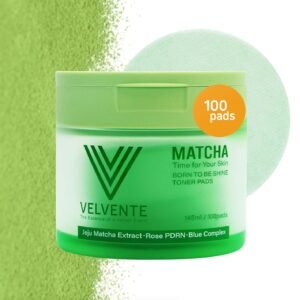 Matcha Toner Pads [Rose PDRN] - Korean Jelly Pads with Peptides, Hyaluronic Acid for Dark Spot, Acne-Prone & Dull Skin, Soothing & Radiant Complexion, Makeup Prep | Daily Skincare (100 Pads)