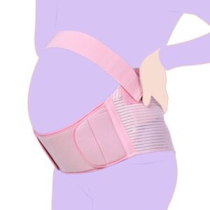 Maternity Belly Bands for Pregnant Women – Adjustable Belly Band for Pelvic & Back Pain – Ideal Pregnancy Belt for All Stages of Gestation – Pregnancy Must Haves for To Be Moms (Pink, XL)