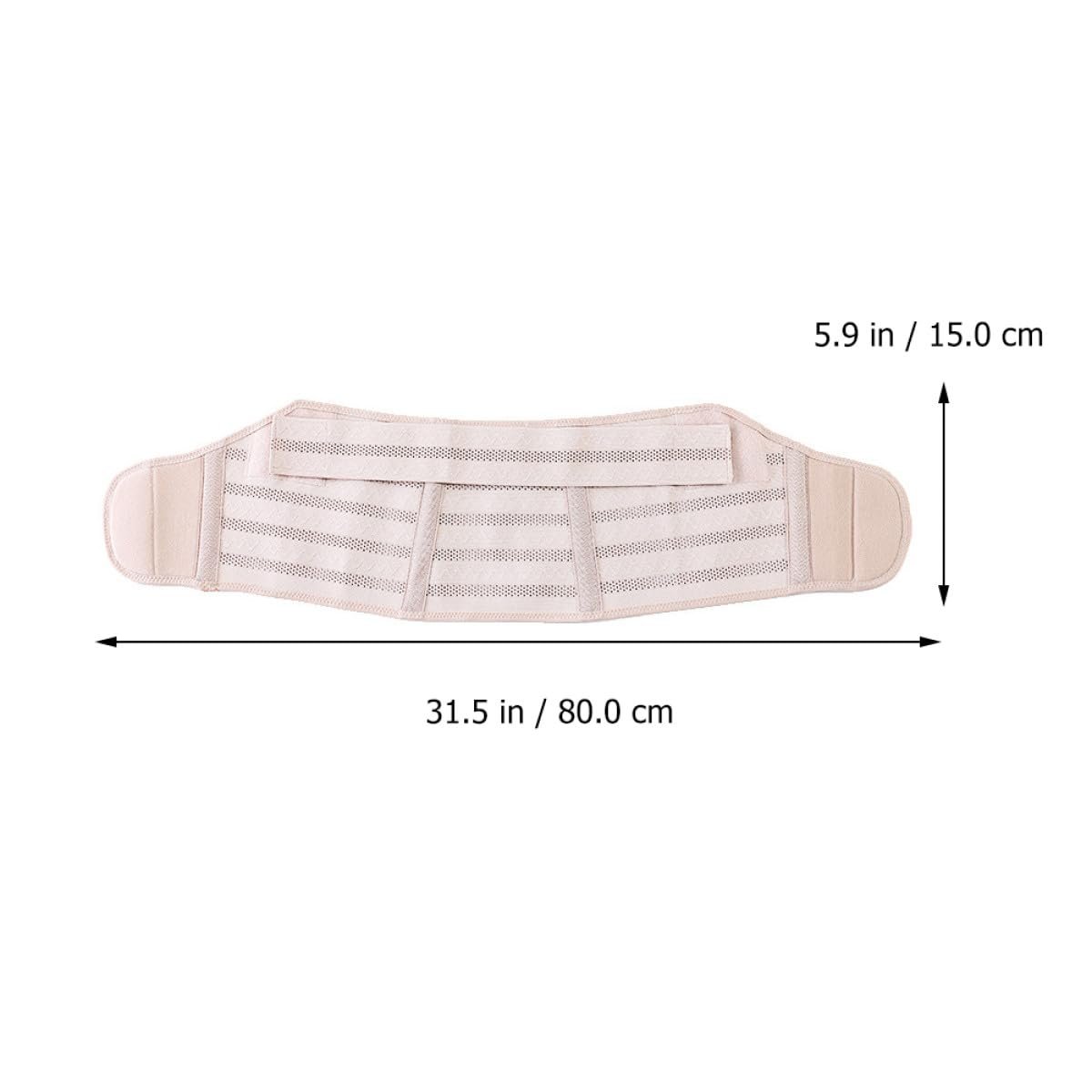 Maternity Belt Pregnancy Band Abdomen Support Belt Breathable Fully Adjustable Pelvic Pressure Relieving Band Skin Color M under 100lbs Pregnant Women - Image 2