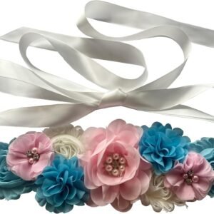 Maternity Flower Belt for baby shower Mommy Sash Pregnancy Belt