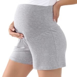 Maternity Pajama Shorts Viscose from Bamboo Pregnancy Lounge Shorts Soft Stretchy Comfy Maternity Clothes