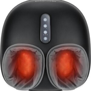 Medcursor Foot Massager with Heat - Shiatsu Feet Massage Machine Delivers Relief for Tired Muscles & Plantar, Deep Kneading Therapy, Multi-Level Settings for Home, Office Use, Size up to 13"