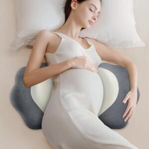 Memory Foam Maternity Pillow for Sleeping, Pregnancy Pillows Support for Back Belly HIPS, Adjustable Travel Wedge Pillow for Pregnant Women, Side Spleeping Pregnant Pillows with Pillowcase