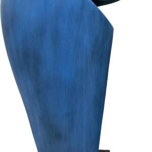 Mid-Century Modern 15 Inch Resin Owl Sculpture - Handmade Vintage Home Decor Statue for Bookshelves, Office Desk, Mantel & Collector Display