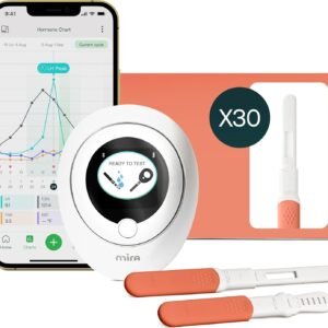 Mira Ultra4 Fertility Monitor & Ovulation Test Kit, Track 4 Key Fertility Hormones LH, PdG, E3G, and FSH for Family Planning & Pregnancy, Digital Results at Home with the Analyzer + Mira App, 30 Tests