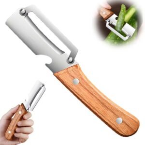 Multi Functional Vegetable Peeler for Kitchen, Ultra Sharp Stainless Steel Veggie, Fruit, Carrot, Orange & Potato Peeler with Ergonomic Handle, Julienne Peeler & Bottle Opener, Fruit Peeler (1pc)