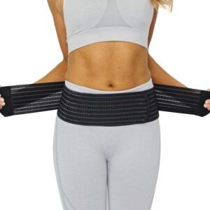 NeoTech Care 3-in-1 Maternity Pregnancy Support, Postpartum Belly Wrap & Pelvis Belt/Brace/Band (Black, Medium Size)