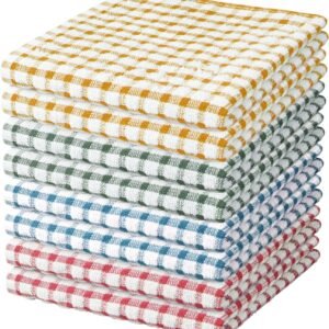 Nialnant 8 Pcs Kitchen Dish Rags,100% Cotton Soft Absorbent Quick Drying Dish Cloths for Kitchen,Washing Dishes,Cleaning rags-11 x 11In
