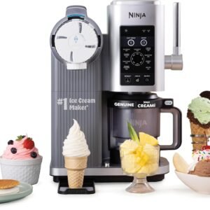 Ninja CREAMi Scoop & Swirl Ice Cream Maker, Soft Serve Desserts, Sorbet, Milkshakes, Frozen Yogurt and More, 13-in-1 Programs, Includes Handle and Two 16 oz 2-in-1 Pints, NC701
