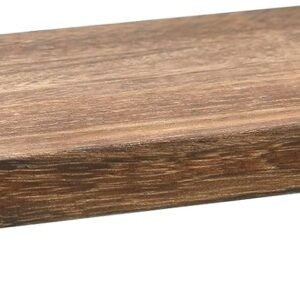 Nuogo Wood Riser Tray Soap, Stand Soap Tray for Kitchen Sink, Wood Pedestal for Kitchen Counter Sink Stand Decorative Rustic Bathroom Dishes Plant Bottles Candles Display(9 x 6 Inch,Brown)