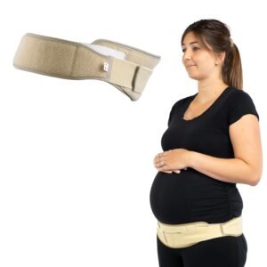 OPTP Maternity SI-LOC Support Belt – Comfortable Compression Pelvic Support Belt For Pregnancy and Postpartum SI Joint Belts for Women, Made in the USA – Small/Medium