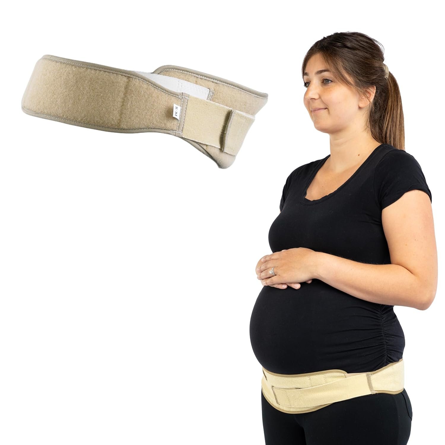 OPTP Maternity SI-LOC Support Belt – Comfortable Compression Pelvic Support Belt For Pregnancy and Postpartum SI Joint Belts for Women, Made in the USA – Small/Medium
