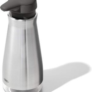 OXO Good Grips Stainless Steel Soap Dispenser, Kitchen and Bathroom Accessories