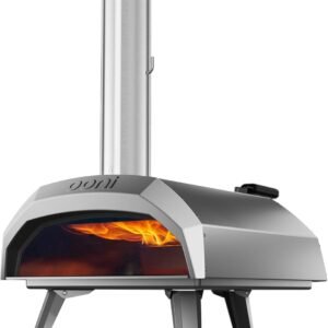 Ooni Karu 12 Multi-Fuel Outdoor Pizza Oven – Reaches 950°F and Cooks 12 Inch Pizzas and More in 60 Seconds - Portable Wood and Gas Grill with Pizza Stone, Dual Fuel Ooni Pizza Oven