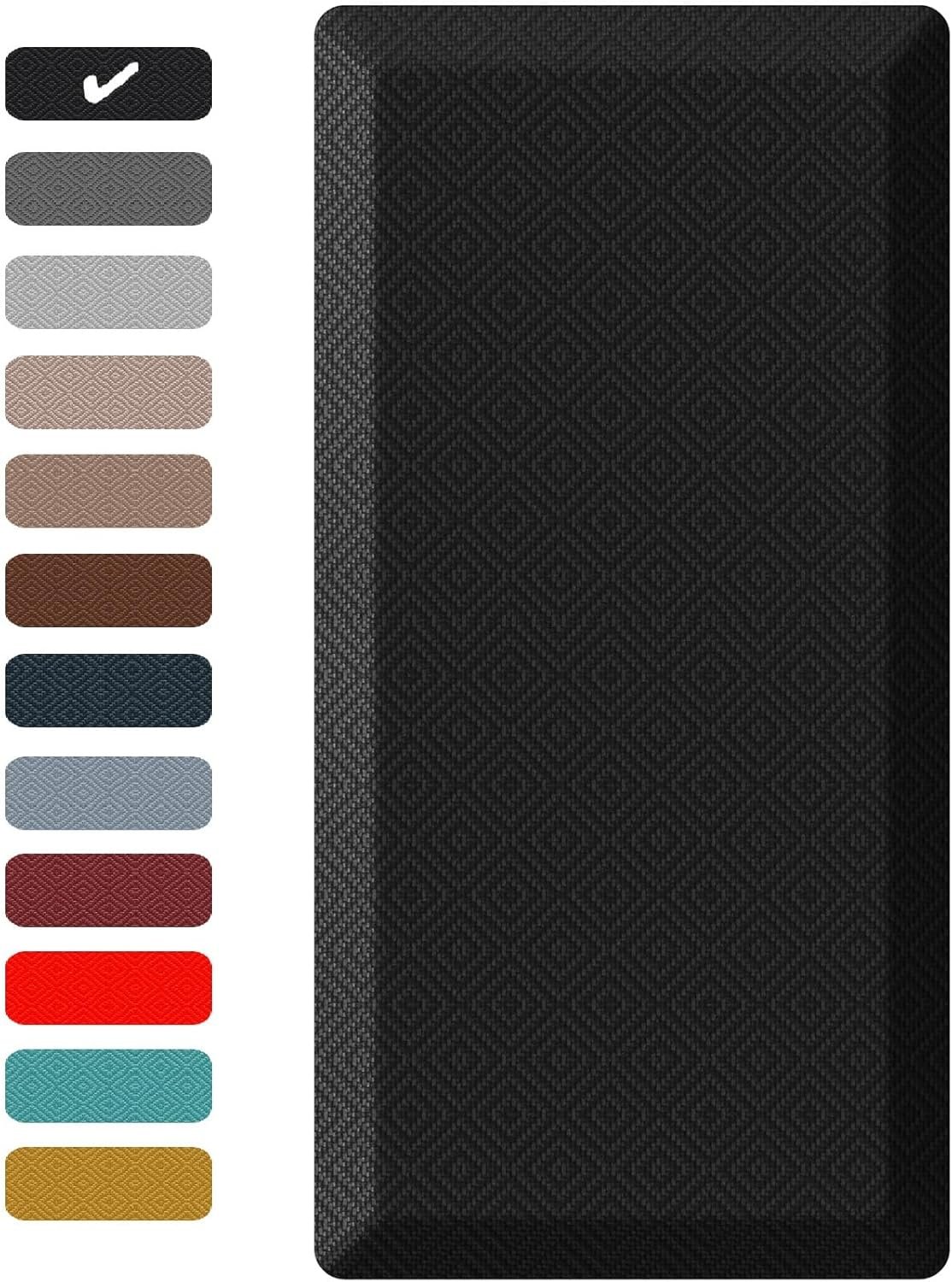 Ophanie Kitchen mats for Floor, 3/4 inch Thick, Kitchen Rugs, 20x39 Anti Fatigue Standing Cushioned Mat, Waterproof, Comfort Ergonomic mat for Office, Home, Sink, Grey Non-Slip Bottom