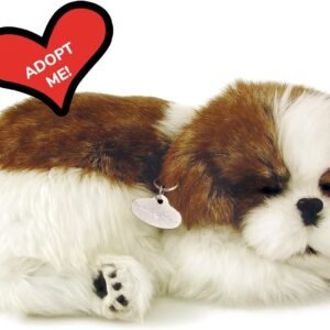 Original Shih Tzu, Realistic, Lifelike Stuffed Interactive Pet Toy, Companion Dog with 100% Handcrafted Synthetic Fur