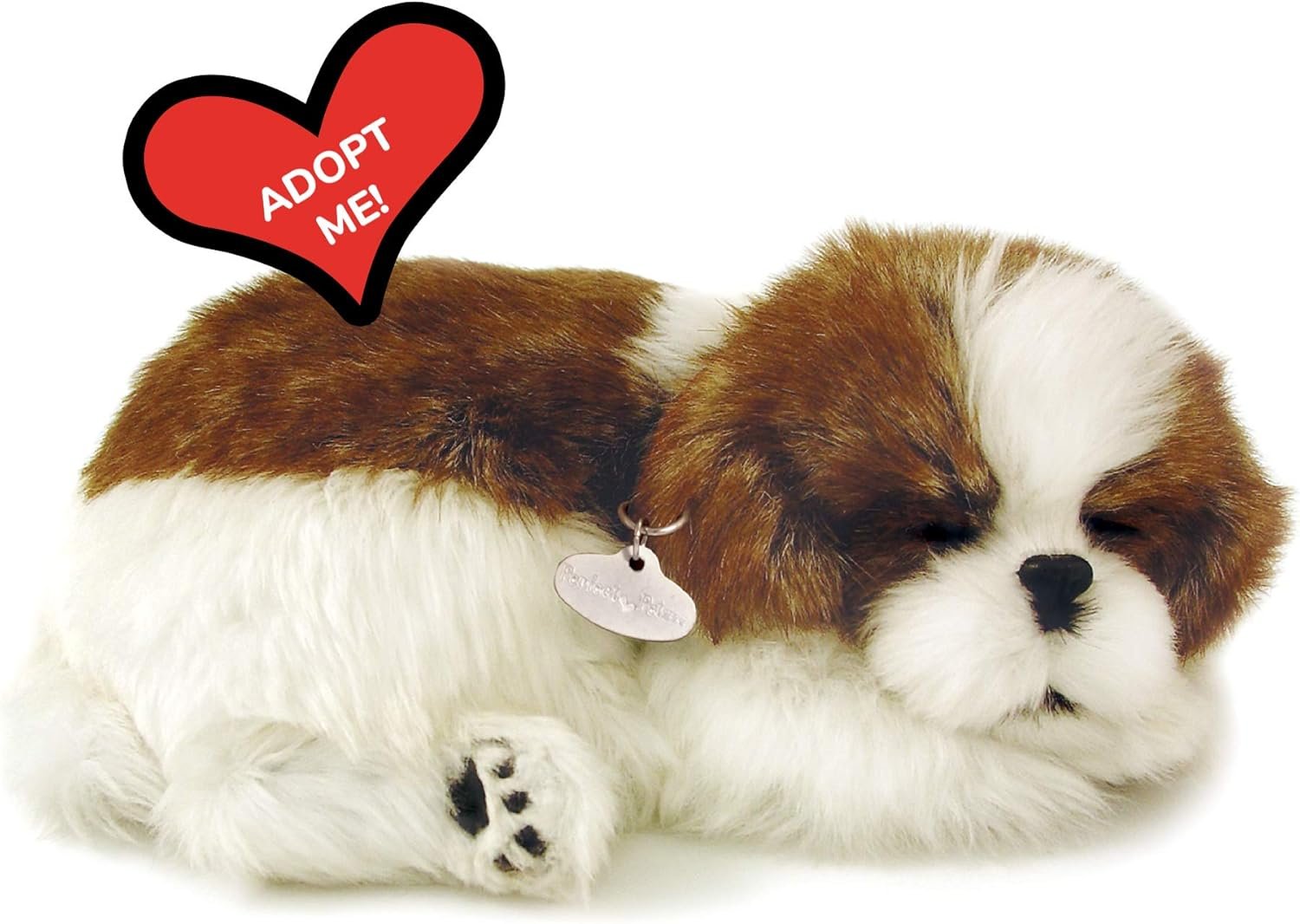 Original Shih Tzu, Realistic, Lifelike Stuffed Interactive Pet Toy, Companion Dog with 100% Handcrafted Synthetic Fur